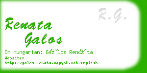 renata galos business card